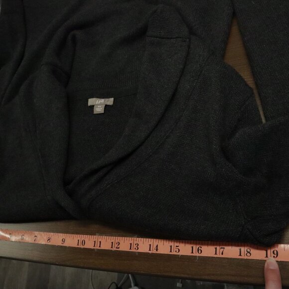 J. Jill Angora Cardigan XS Gray Boho Classic Timeless Elevated Basic Minimalist - Picture 10 of 16